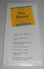 The Container Store Set of 2 Bra Boxes Storage Drawer Organizer, 6" x 12" x 3"