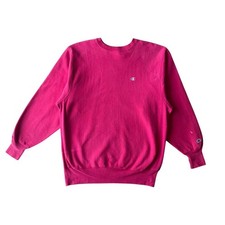 1990s Magenta Pink Champion Reverse Weave Crewneck Sweatshirt