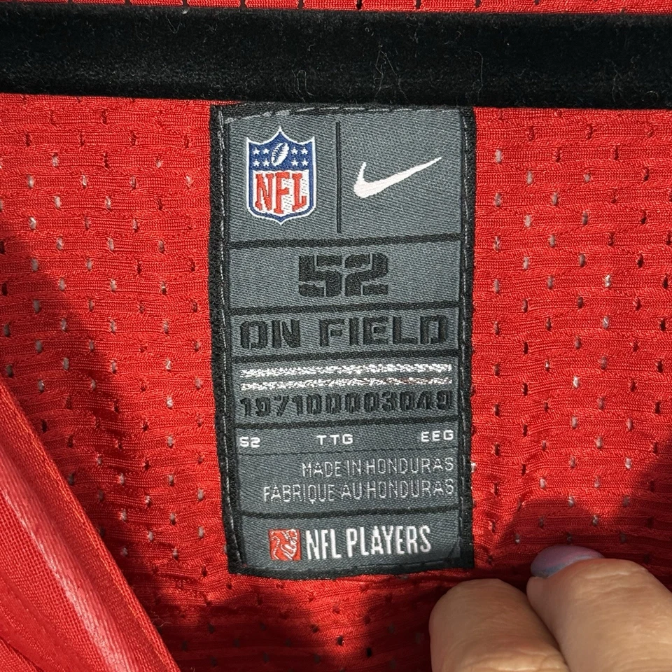 Camiseta Nike On-Field San Francisco 49ers #85 Davis Roja Talla 52 Scarlett Elite Foto 3 de 4