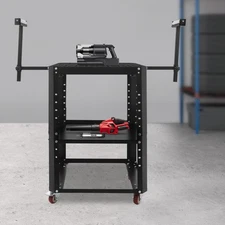 Adjustable Rolling Planer Stand, 550 lbs Load Capacity Tool Stand with Wheels