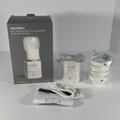 New Munchkin 98 Degree Digital Bottle Warmer One Touch Secure Fit open box