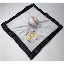 Baby Fanatic Pittsburgh Pirates MLB Security Blanket Baseball Plush Lovey Satin