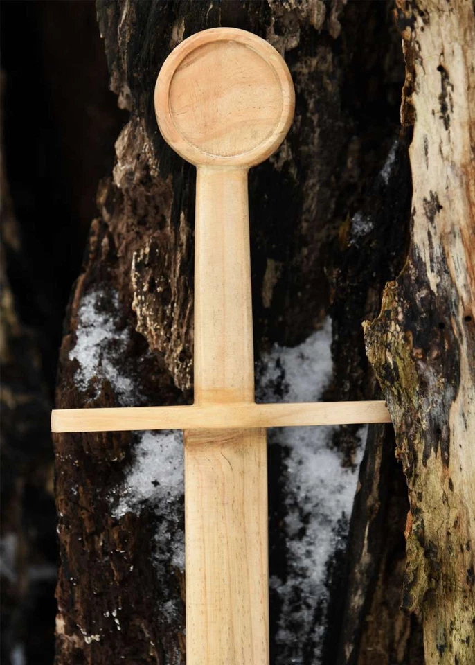 Wooden Hand + Half Norman Practice Training Sword Medieval Reenactment Costume. - Image 2 of 4