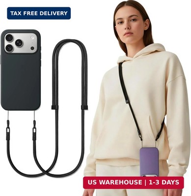 Phone Lanyard Crossbody Compatible with iPhone 17/Air/Pro/Max Phone Cases & Most