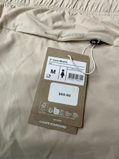 On Cloud Core 3” Womens Shorts Sz Medium Gym Running Sand Light Beige New