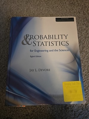 Probability and Statistics for Engineering and the Sciences Hardcover 8th Ed.EUC