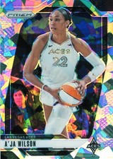 A'JA WILSON 2024 Panini Prizm WNBA Silver Ice Prizm #86