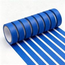 Blue Painters Tape 1 Inch Wide, UV Resistant Masking Tape, 8 Rolls X 20 Yards