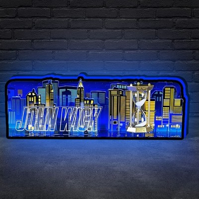 John Wick Pinball Topper Video Game Machine LED Lightbox Pinball Arcade Decor
