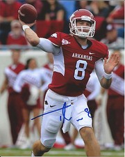 ARKANSAS RAZORBACKS TYLER WILSON SIGNED 8X10 PHOTO W/COA QUARTERBACK NFL DRAFT B