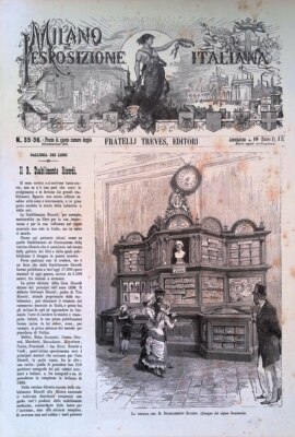 Cover Milan Italian Exhibition No. 35 and 36 of 1881 Stabilimento Ricordi