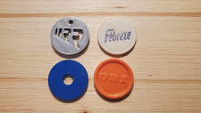 Einkaufswagen Chips - EKW - Korbchip - 4x Verschiedene Plastik Set - Chip (#3)