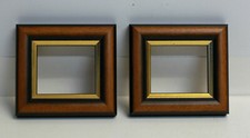 Paire de cadres rectangulaire avec filet de dorure neuf
