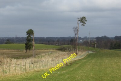 Photo 6x4 Felled strip Bankhead/NS8842 A felled woodland strip, Linnhead c2015
