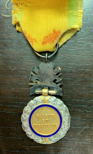 Military Medal 3rd Republic - Vermeil Silver - Horn Of Plenty 1 - (1) - Picture 2 of 2