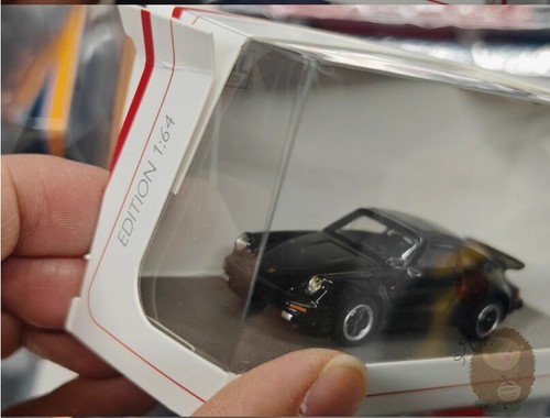 Schuco 1/64 Porsche 911 930 turbo Car Model Alloy Car Diecast Ornaments Black - Picture 2 of 5
