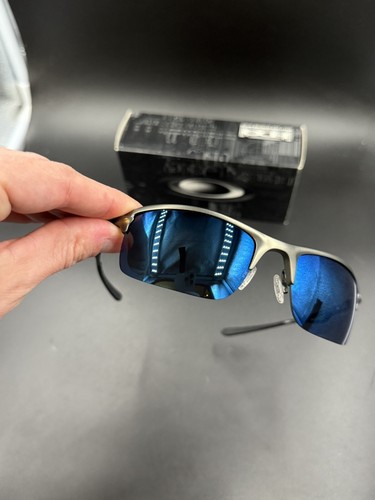 Oakley Wiretap Carbon w/Ice Iridium Lenses OO4071-02 - Picture 5 of 12