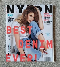 Nylon 8/14,Nina Dobrev of Vampire Diaries,Best Denim Ever,August 2014,NEW