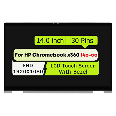 L76245-J91 FHD LCD Touch Screen Assembly 14'' for HP Chromebook x360 14C-CC0004TU