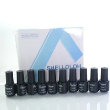 Shelloloh Soak Off Gel Polish UV Nail Gel Collection Perfect  IN 10 Diff. Colors