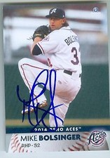 Mike Bolsinger autographed baseball card (Diamondbacks) 2014 Brandt Minors #21