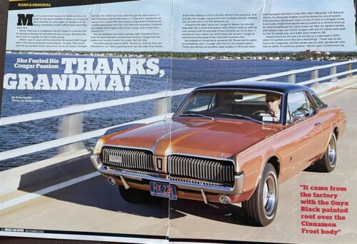 1967 MERCURY COUGAR GT 390 V8 4 pg COLOR Article