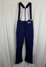 Vintage 70s Innsbruck Quilted Bib Ski Pants Salopettes Trousers Womens 12 Navy