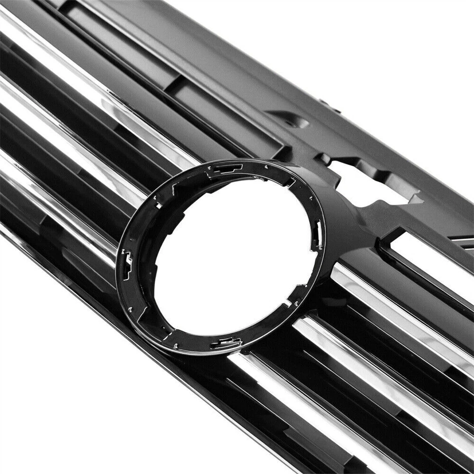 Para Volkswagen VW Passat 2012 2013 2014 2015 parrilla negra con ajuste cromado Foto 4 de 4