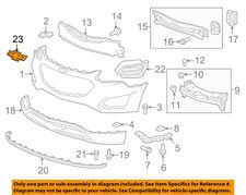Chevrolet GM OEM Front Bumper Grille Grill-Emblem Badge Nameplate 23387537
