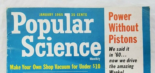 VINTAGE ~ POPULAR SCIENCE MAGAZINE - JANUARY1965 - Power Without Pistons - Picture 2 of 12