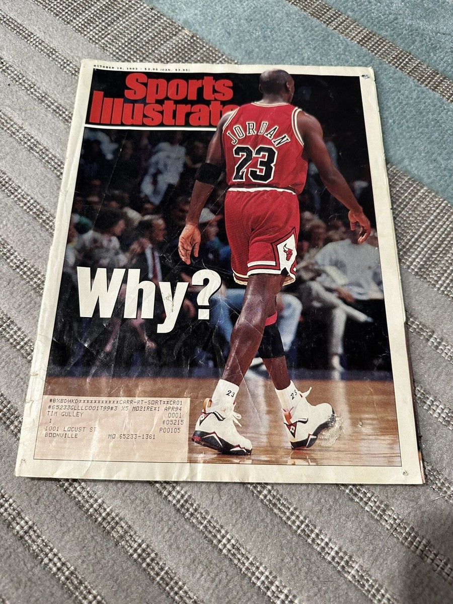 1993 SPORTS ILLUSTRATED MAGAZINE MICHAEL JORDAN WHY? COVER