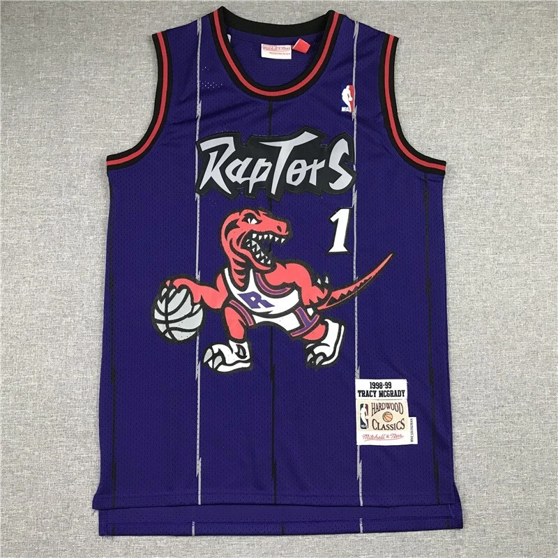 Tracy Mcgrady Toronto Raptors 1 Men Purple Vintage jersey