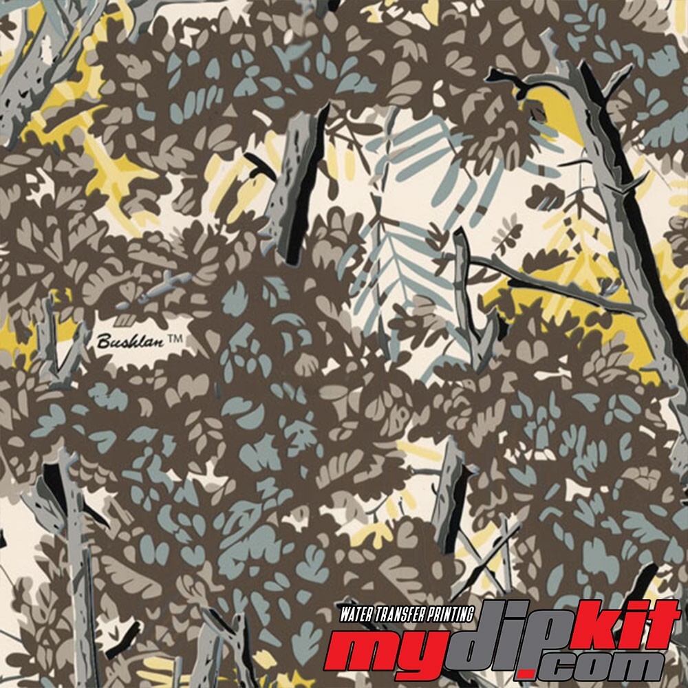 Hydrographic Film Hydro Dipping Water Transfer Print Film RC-350 Bushlan Gry