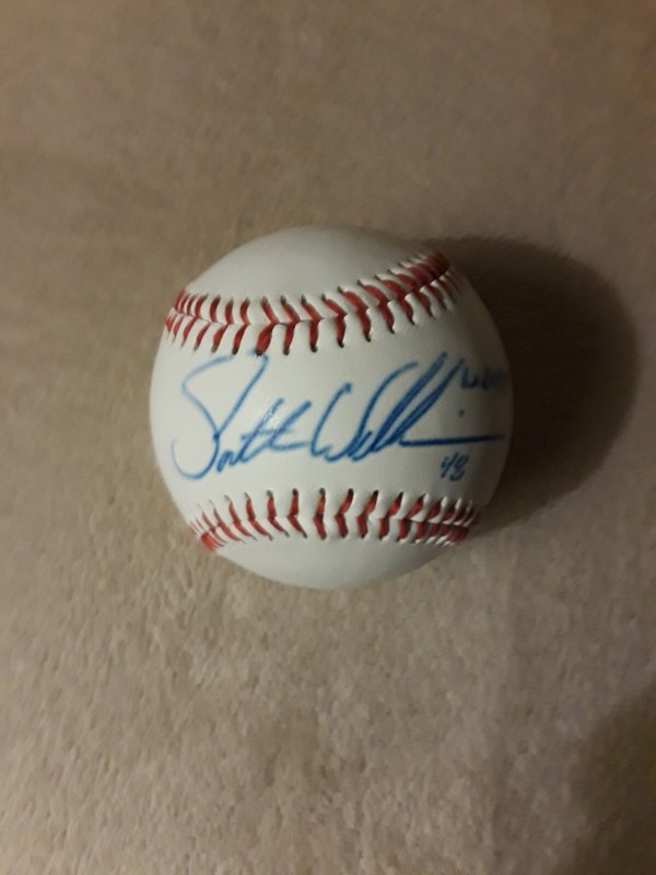 Scott Williamson MLB "NL ROY 99" Autographed Signed Ins Baseball Cincinnati Reds