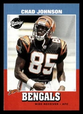 Chad Johnson 2001 Upper Deck Vintage Rookie Card #215 Cincinnati Bengals