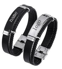 Bracciale Braccialetto Uomo  Donna  personalizzato con incisione idea regalo NEW