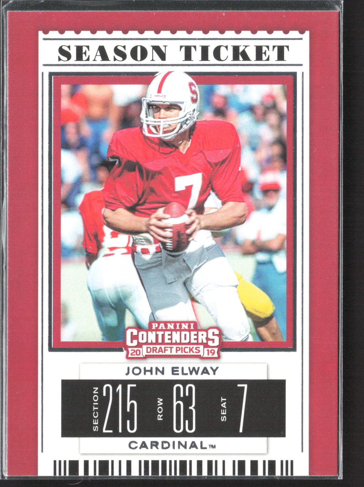 2019 Panini Contenders Draft Picks Collegiate #49 John Elway