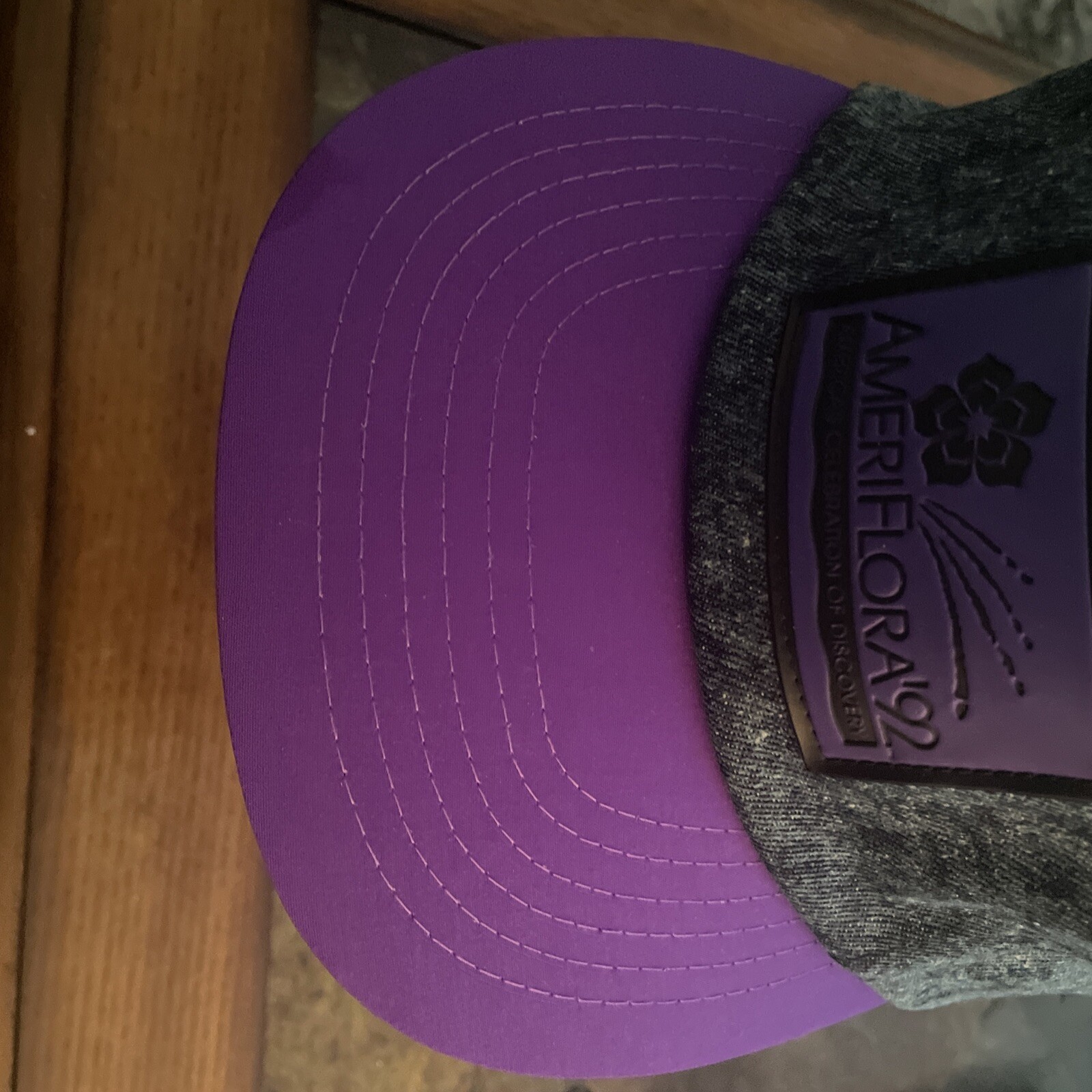 Vintage 1992 Ameri Flora Snapback Denim Style Hat… - image 5