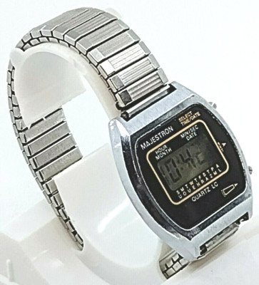Majestron Digital LCD Wrist Watch *See Full Description For Alarm Info* AS-IS