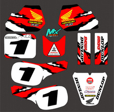 Graphic kit deco vintage Replica 1994 moto cross Honda QR 50 QR50 Full coverage