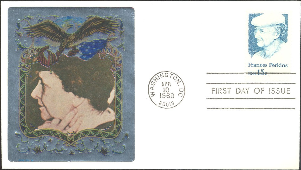 #1821 Frances Perkins Ross Foil FDC (29619801821001)