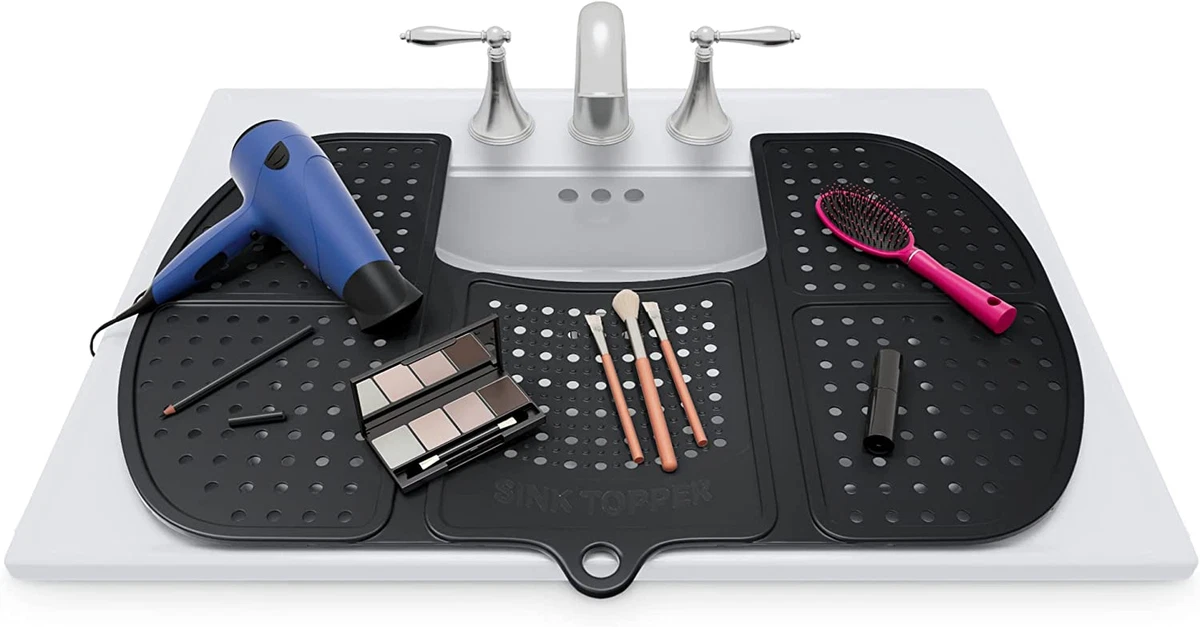 Bathroom Sink Cover for Counter Space. Makeup Mat for Vanity and