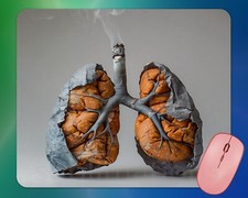 nasty smoker lungs Say No to Cancer mouse pad mousepad