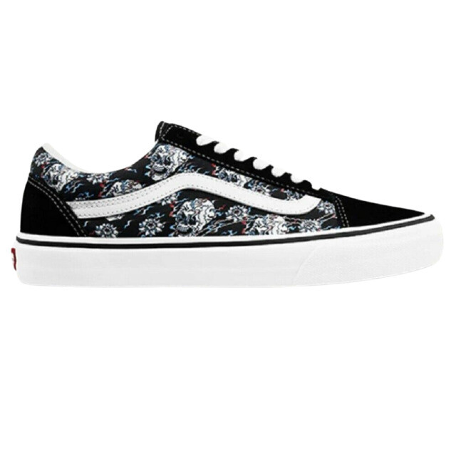 vans old skool flash skulls