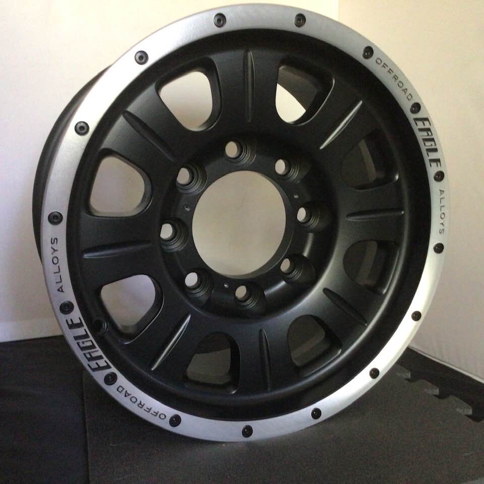 American Eagle Alloy Wheels or Rims 8x170.+2mm Offset Mat Black