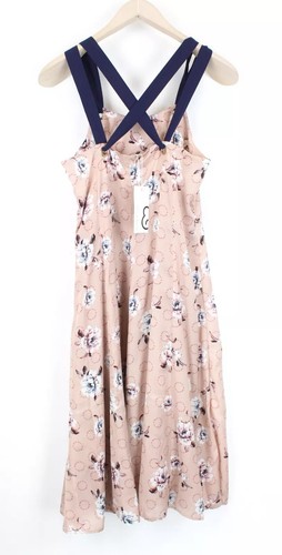Mint & Berry Damen Kleid UK8 Staubigen Rosa Muster Ärmellos Mittellang - Bild 2 von 7