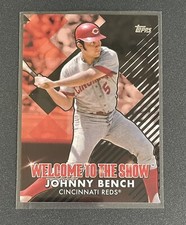 2022 Topps Series 1 Welcome To The Show Black #WTTS-44 JOHNNY BENCH /299 Reds