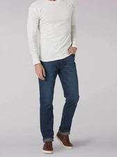 Brand New Lee Men's Athletic Tapered Jean in Neptune (#2024531) in many sizes!
