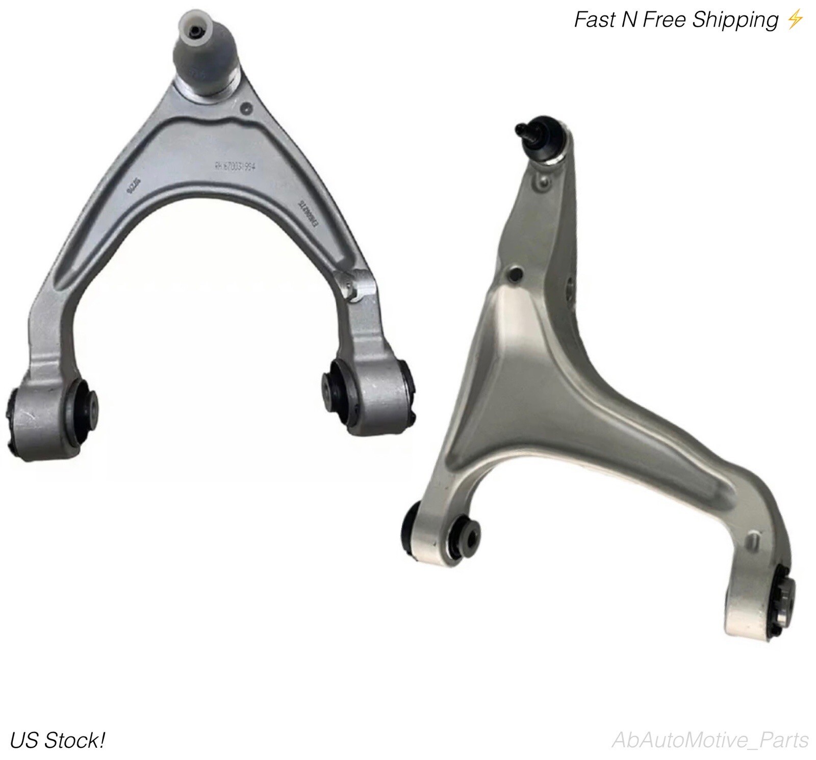 2017-2024 Maserati Levante Front Right Control Arm Upper & Lower Set New 2 Pc