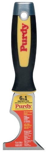 6in1 Painter Tool, Surface Prep, Painters Tool, Stainless steel Blade, Cranberry - Picture 1 of 3